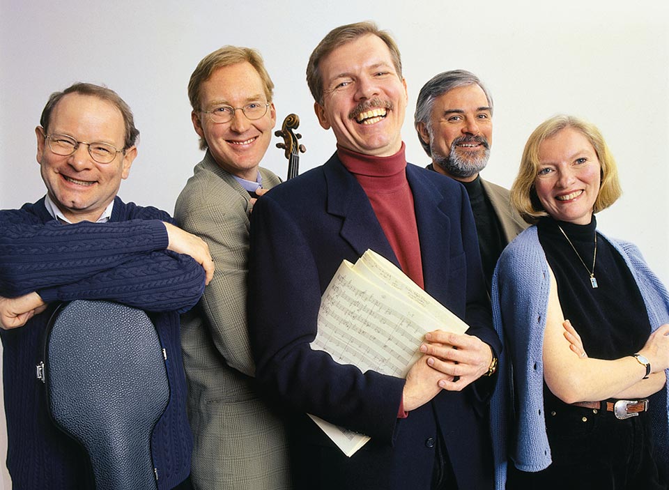 With the American String Quartet , 2001