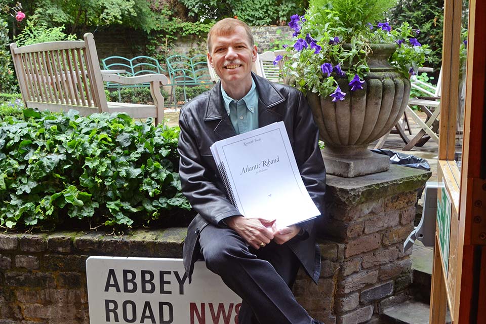 In the garden of Abbey Road Studios, August 2011