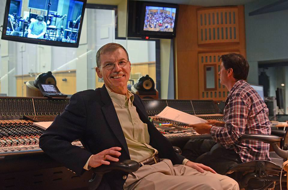 With engineer Jonathan Allen, Abbey Road Studio 1, London, 2011