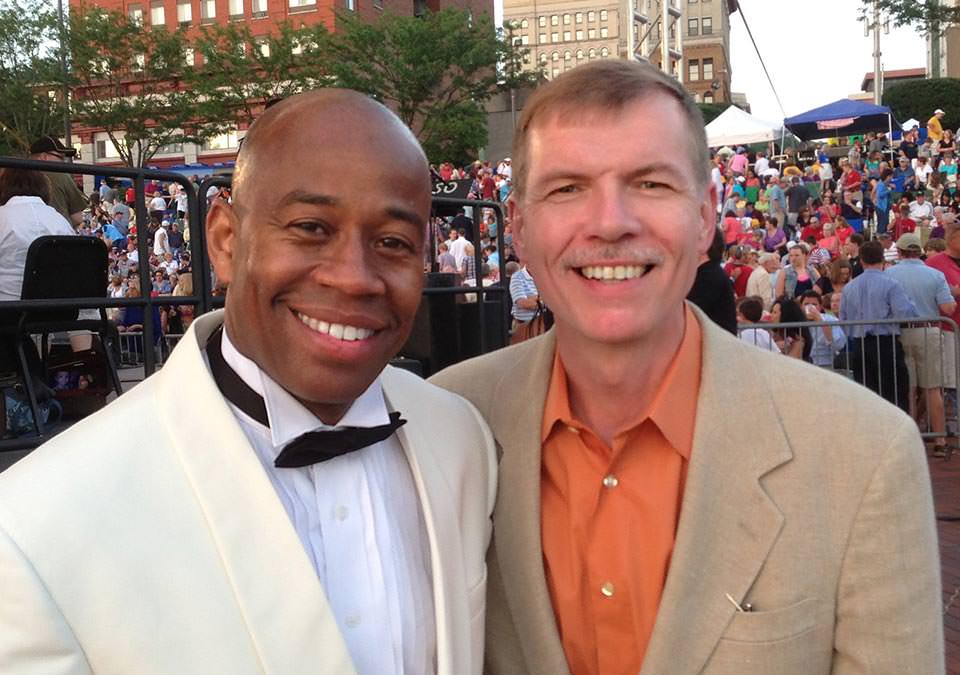 With conductor André Raphel, Wheeling, W.Va., 2013