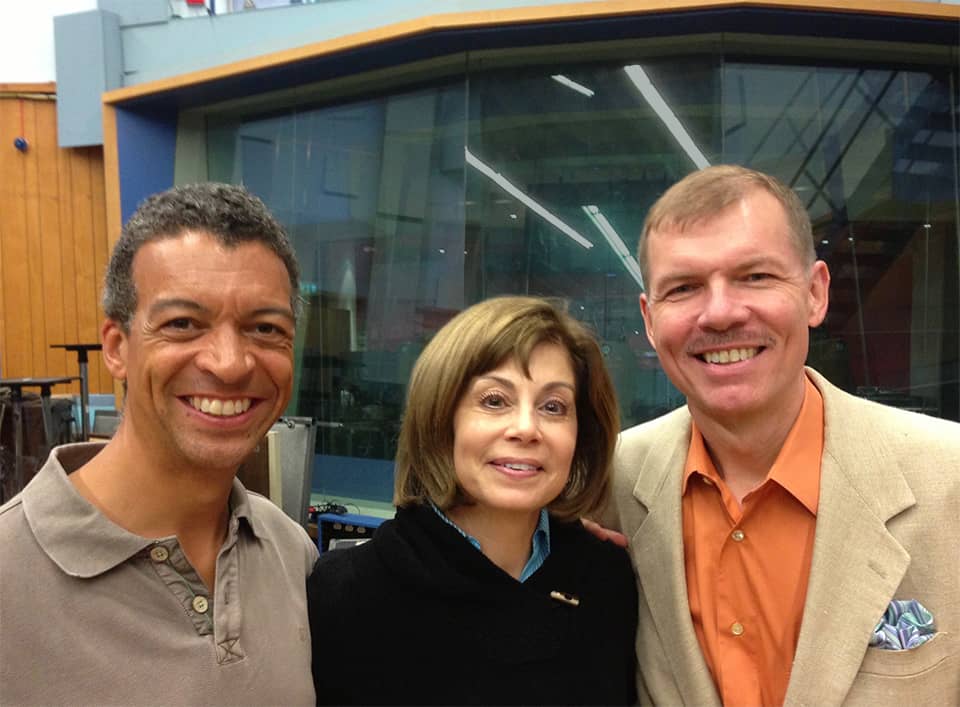 Roderick Williams, JoAnn Falletta and Kenneth Fuchs record Falling Man with the LSO, 2013